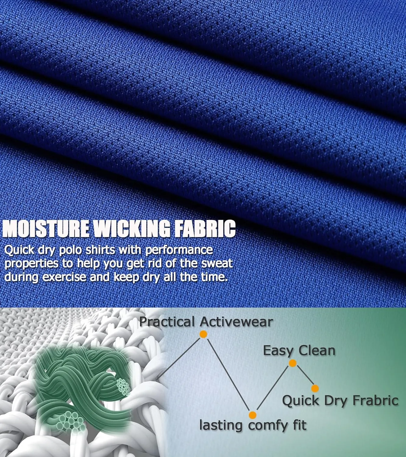 4 Pack Boys Mesh Athletic Polo Shirt Quick Dry Golf Moisture Wicking Active Short Sleeve for Youth