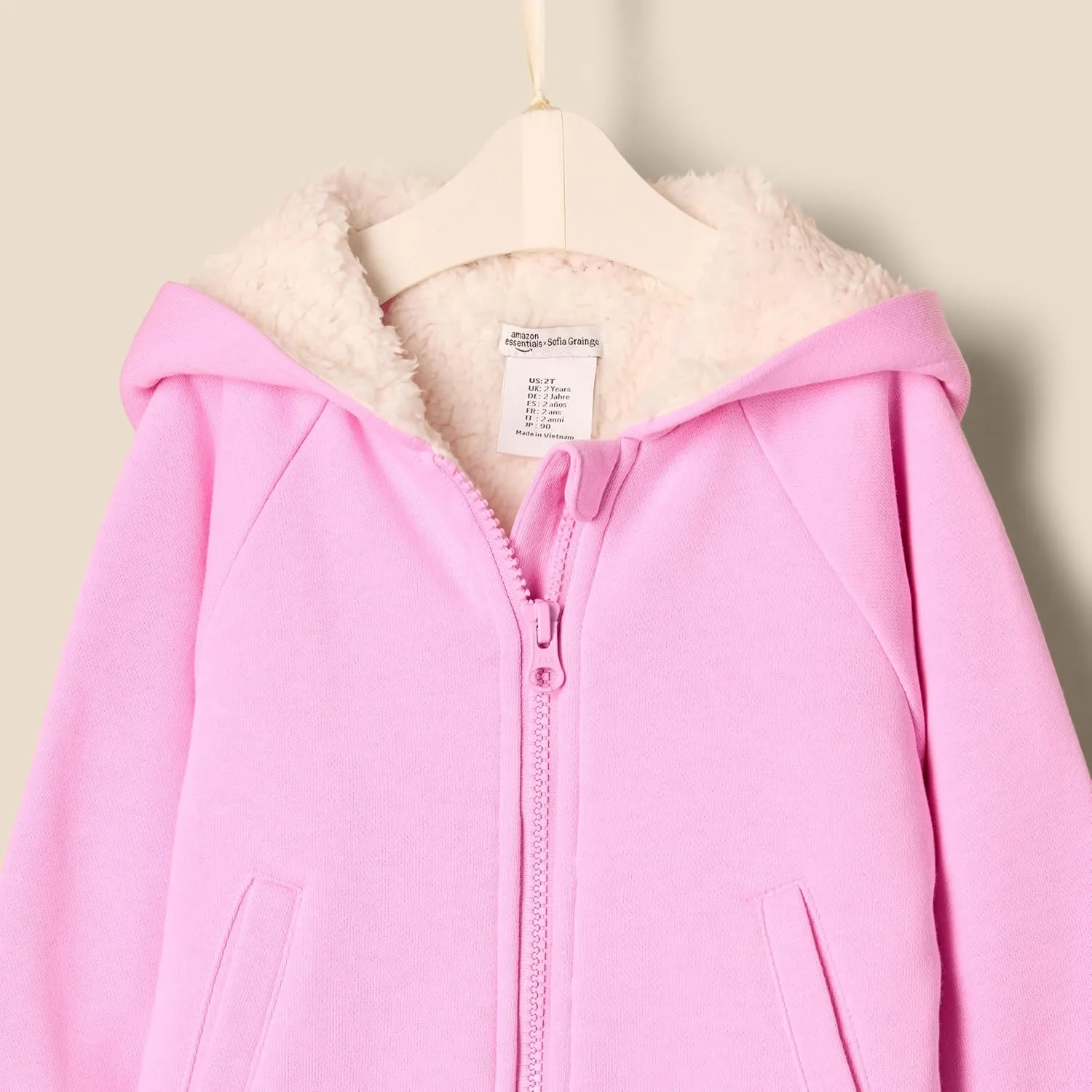 Amazon Essentials x Sofia Grainge Unisex Toddlers and Babies' Zip Hoodie Sweatshirt