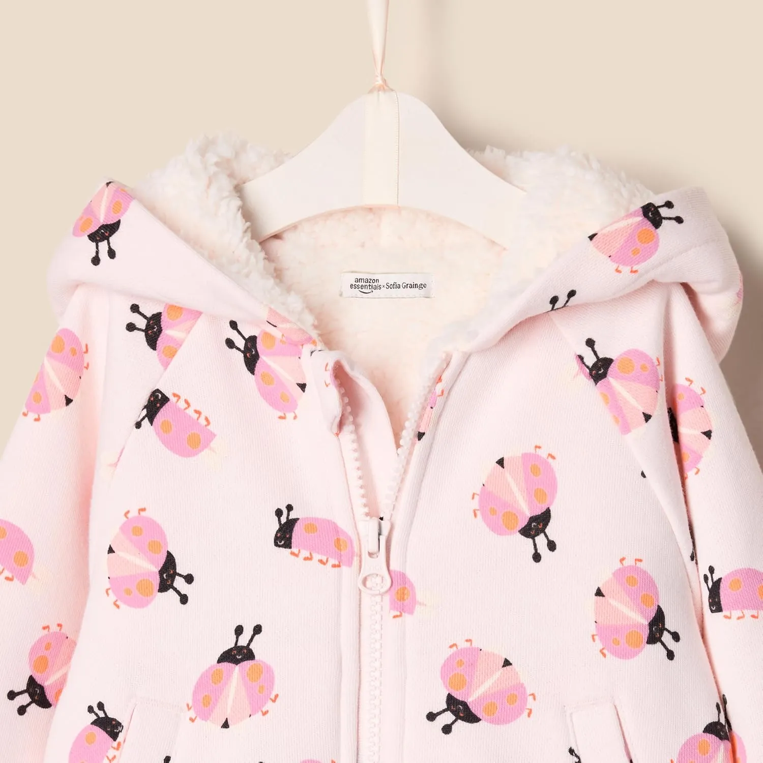 Amazon Essentials x Sofia Grainge Unisex Toddlers and Babies' Zip Hoodie Sweatshirt