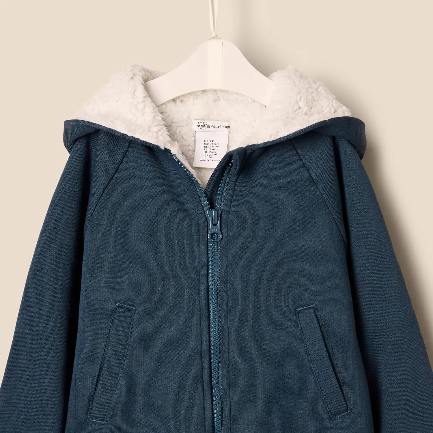 Amazon Essentials x Sofia Grainge Unisex Toddlers and Babies' Zip Hoodie Sweatshirt