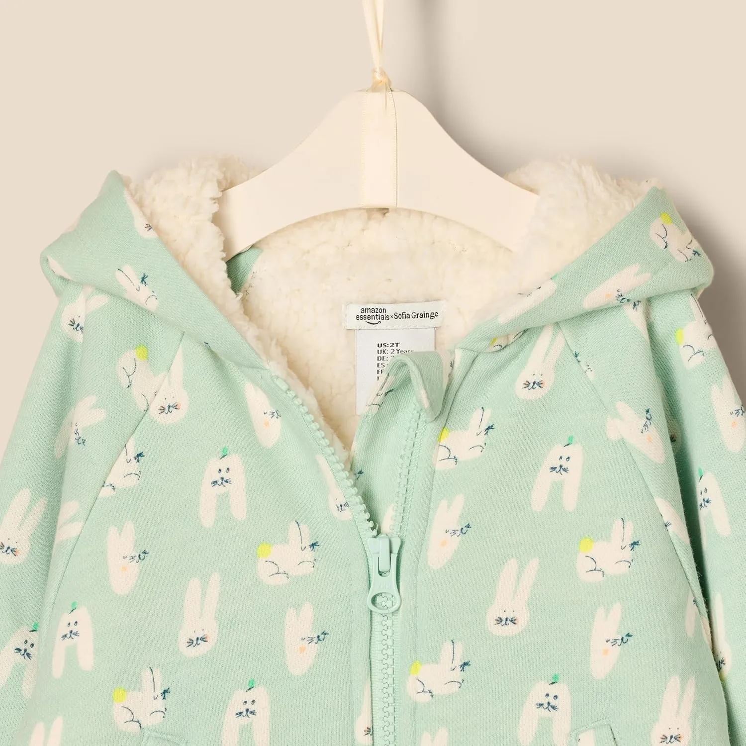 Amazon Essentials x Sofia Grainge Unisex Toddlers and Babies' Zip Hoodie Sweatshirt