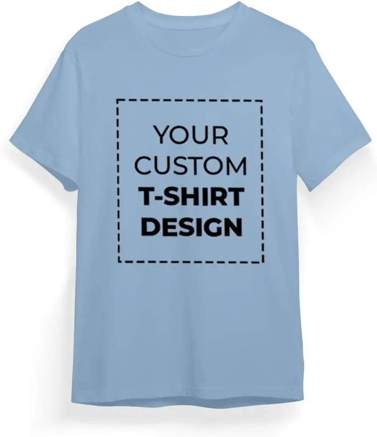 Custom Personalized Polycotton T Shirt with Text Image Logo for Men Women Unisex Front Back Design Adult Gift T-Shirt