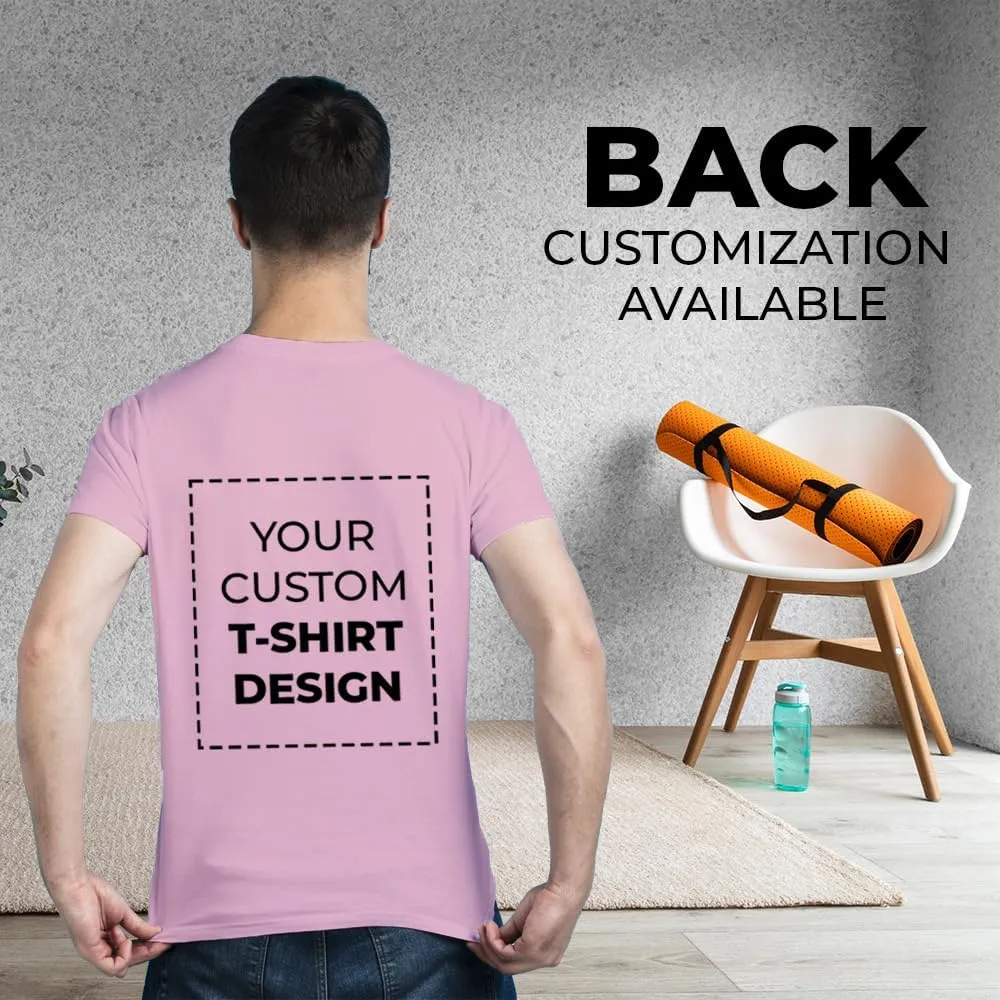 Custom Personalized Polycotton T Shirt with Text Image Logo for Men Women Unisex Front Back Design Adult Gift T-Shirt