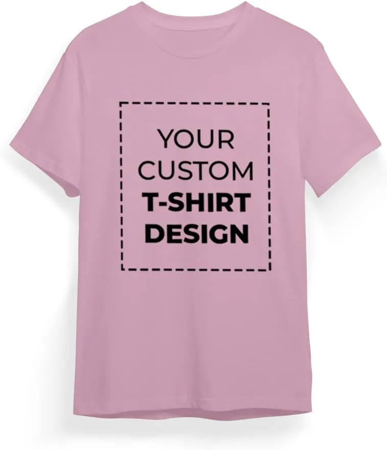 Custom Personalized Polycotton T Shirt with Text Image Logo for Men Women Unisex Front Back Design Adult Gift T-Shirt