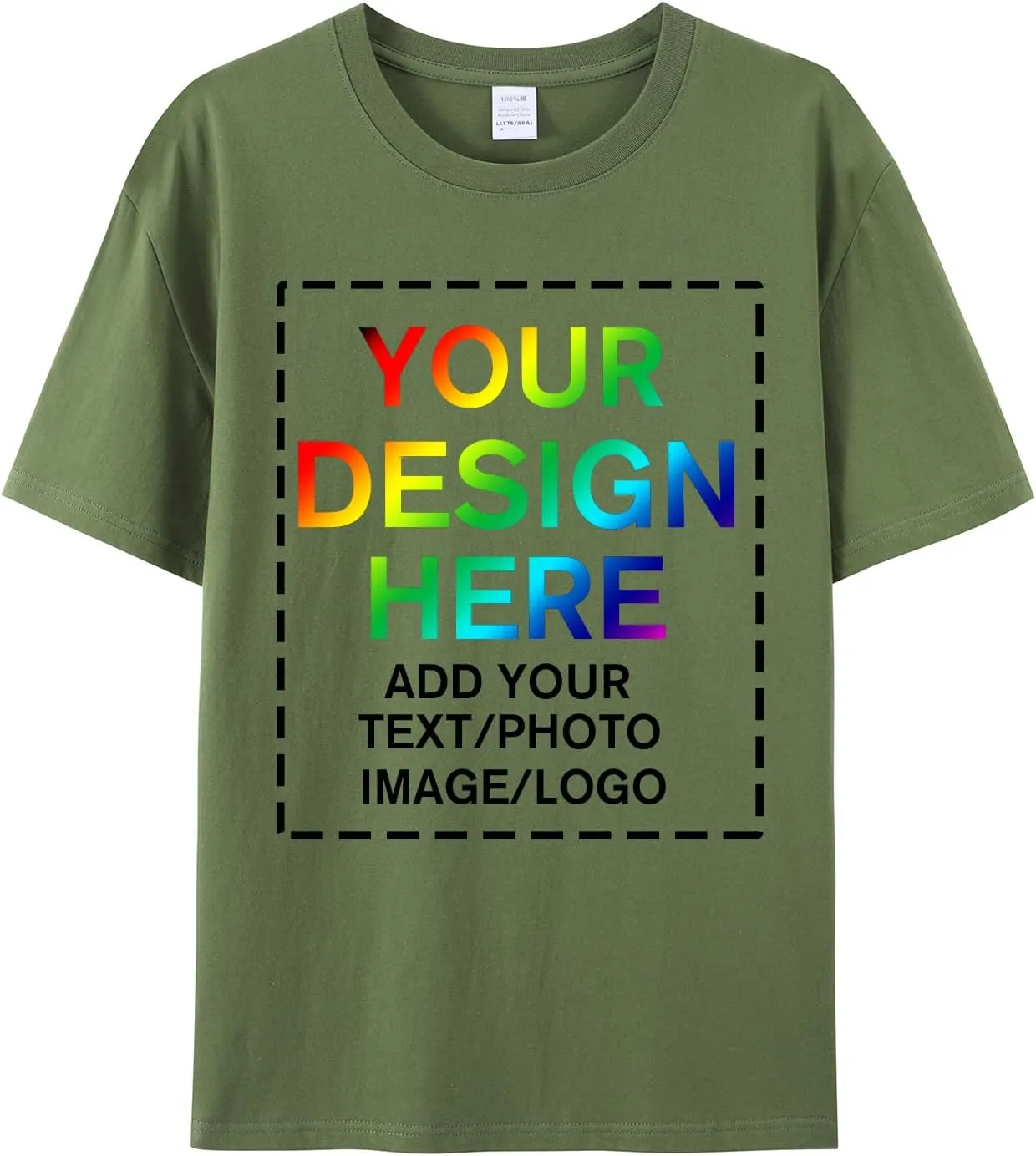 Custom Your Own Shirts with Photo Text & Logo - Personalized Tee Shirt for Men Women & Kids - Custom Personalized T Shirt