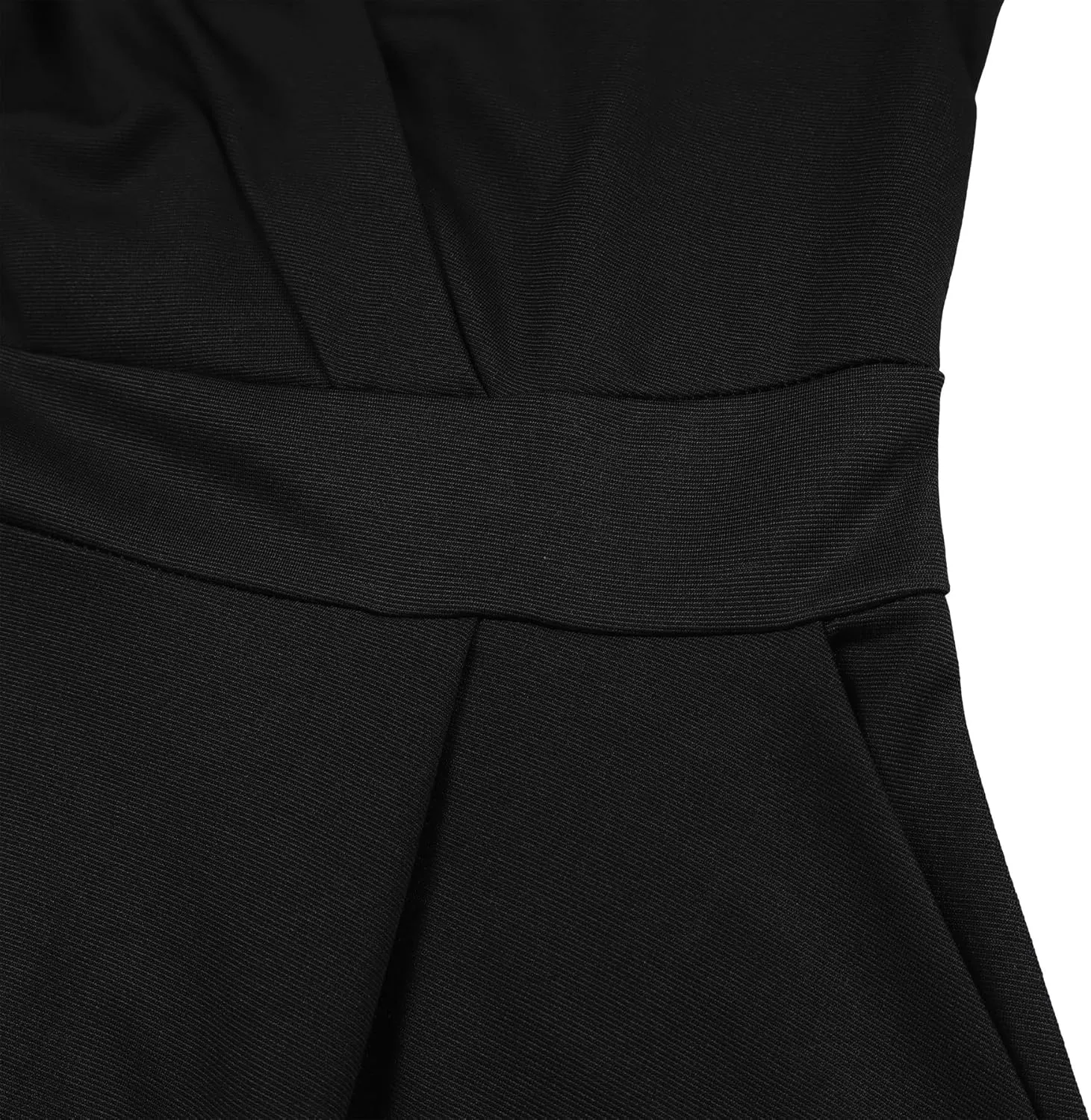 Elainone Women’s 3/4 Sleeve Flared A Line Dress Wedding Guest Casual Semi Formal Office Lady Dresses with Belt