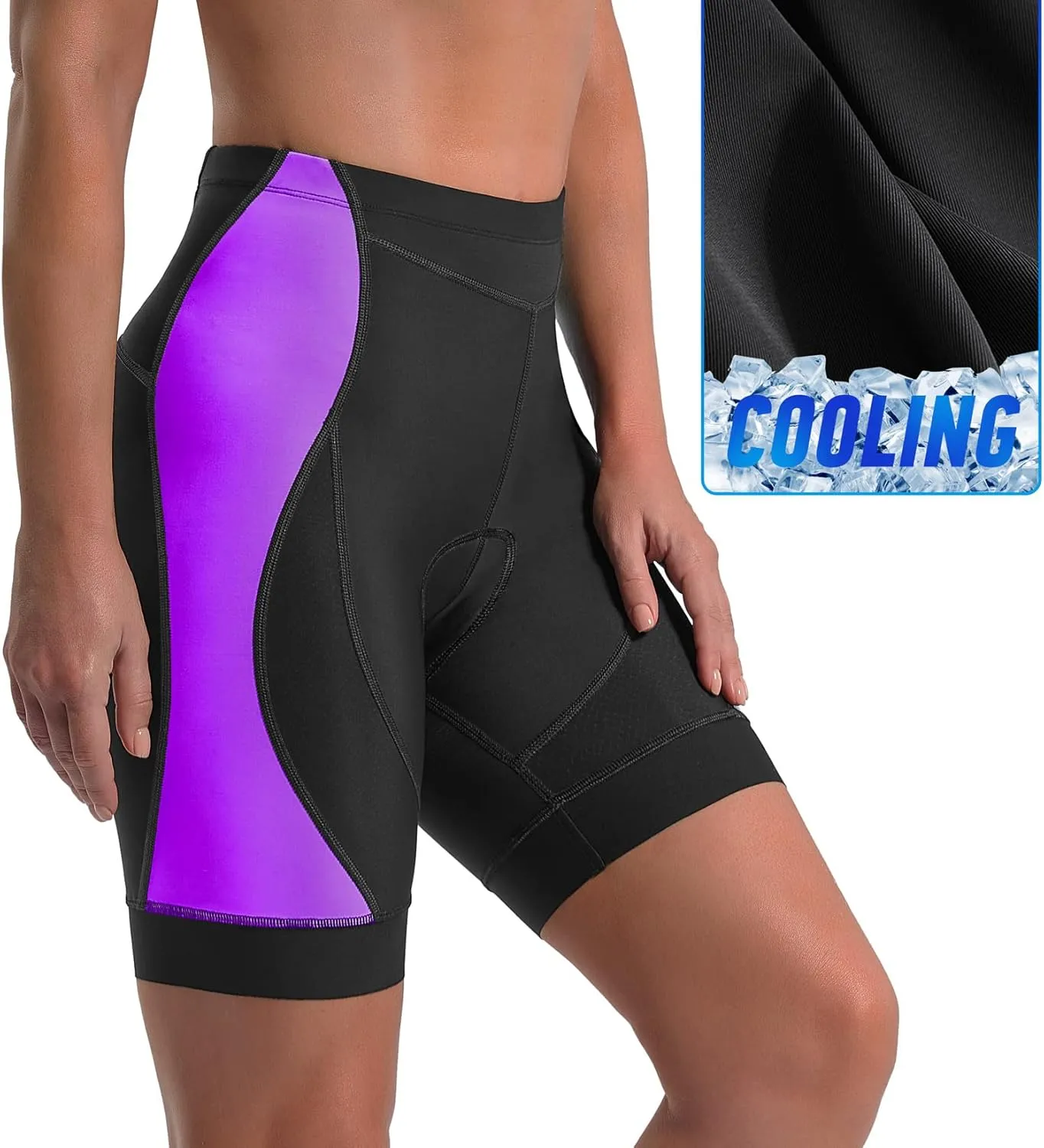 Ewedoos Padded Bike Shorts Women 4D Padding Cycling Shorts with Pocket Road Mountain Ride Womens Biking Bicycle Biker Shorts