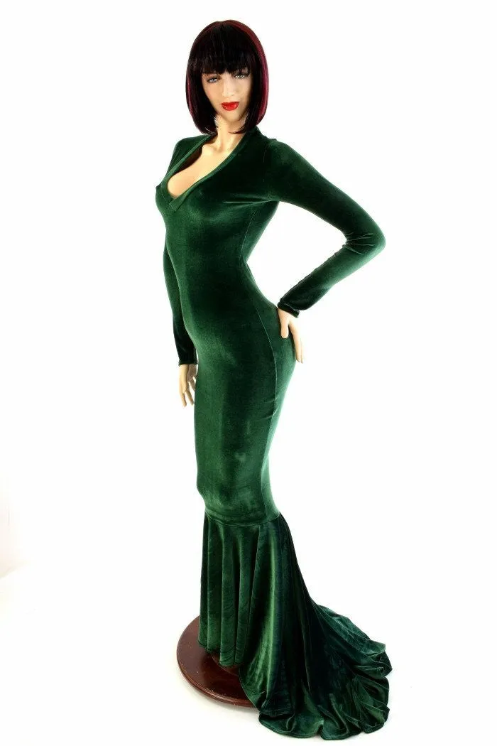 Green Velvet Gown