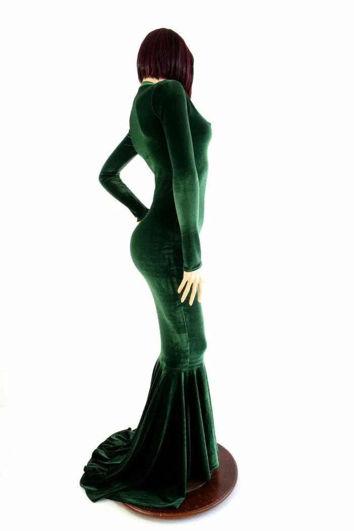 Green Velvet Gown