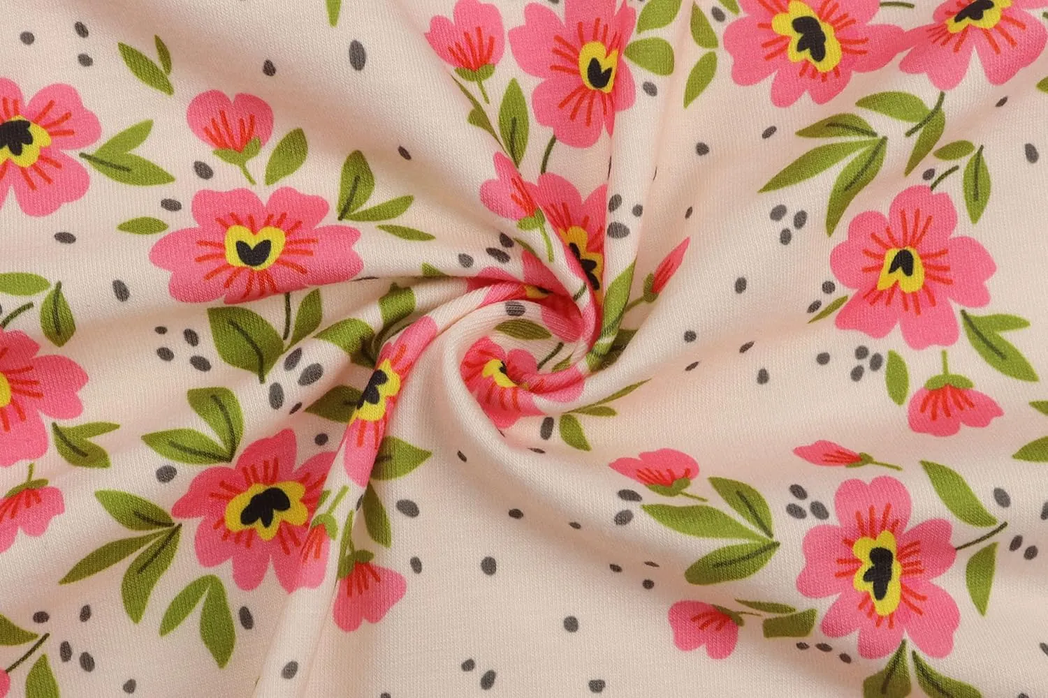 Hibluco Women's Summer Tops Short Sleeve Round Neck Floral Print Shirt Tunic Blouse