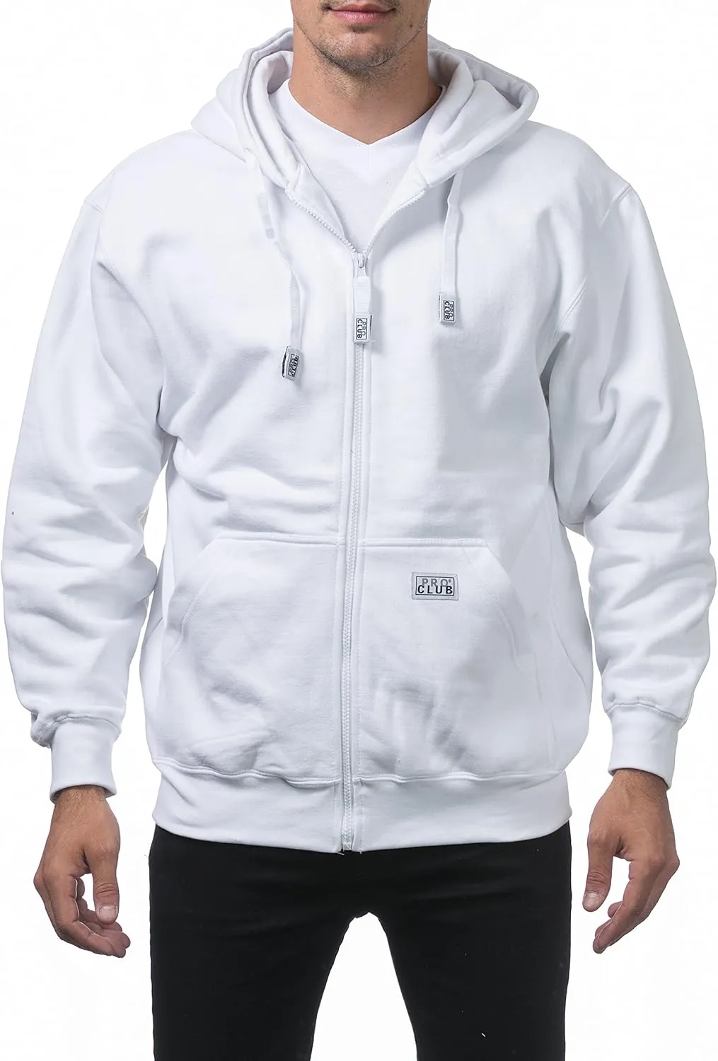 Pro Club Men's Heavyweight Full Zip Fleece Hoodie