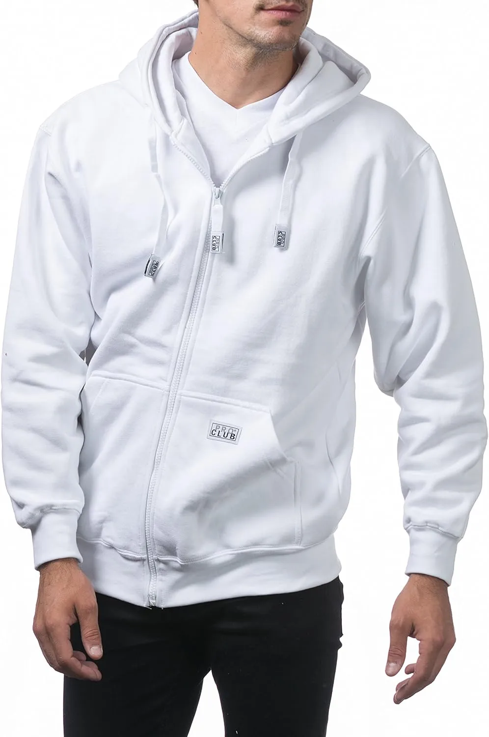 Pro Club Men's Heavyweight Full Zip Fleece Hoodie