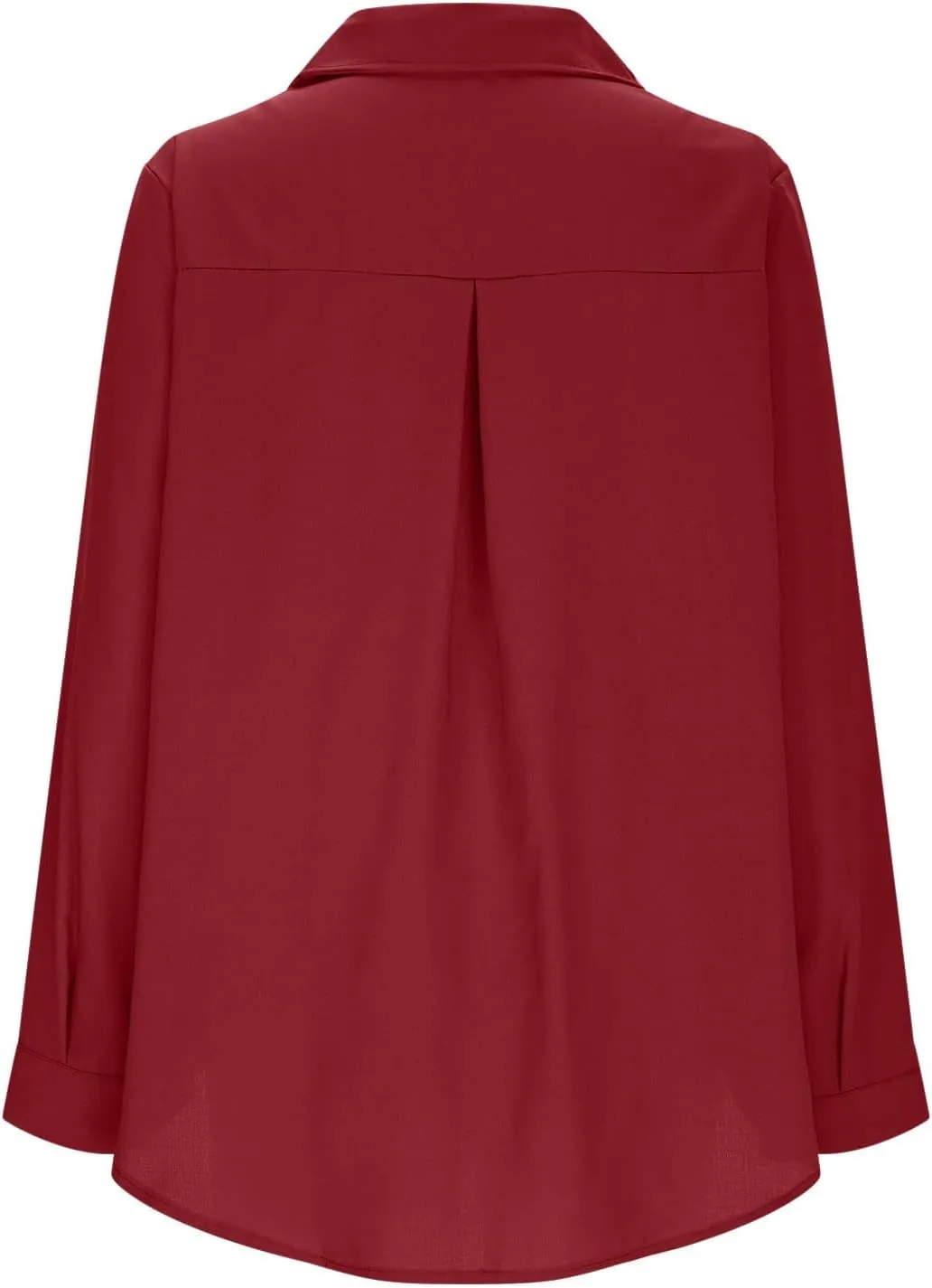 Womens Oversized Button Down Shirts Long Sleeve Cotton Linen Shirts Casual V Neck Collared Blouses Tops with Pockets